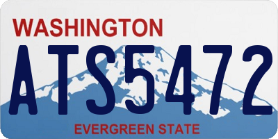 WA license plate ATS5472