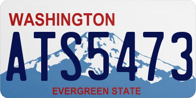 WA license plate ATS5473