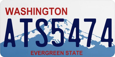 WA license plate ATS5474