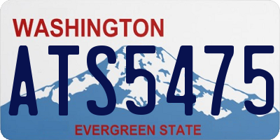 WA license plate ATS5475