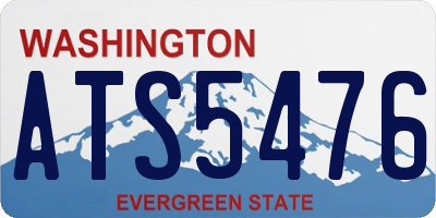 WA license plate ATS5476