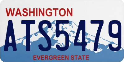 WA license plate ATS5479