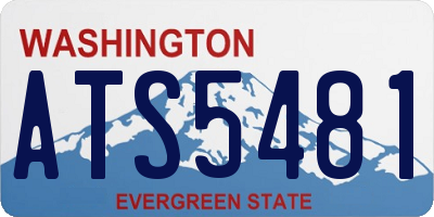 WA license plate ATS5481