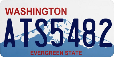 WA license plate ATS5482