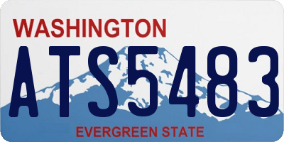 WA license plate ATS5483