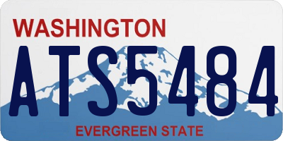 WA license plate ATS5484