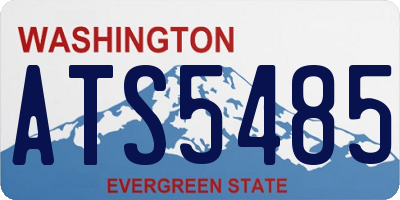 WA license plate ATS5485