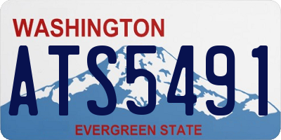 WA license plate ATS5491