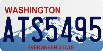 WA license plate ATS5495