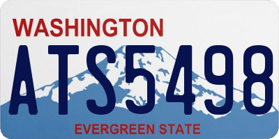 WA license plate ATS5498