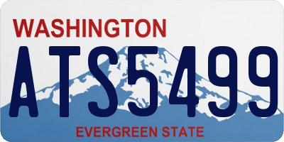 WA license plate ATS5499