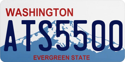 WA license plate ATS5500