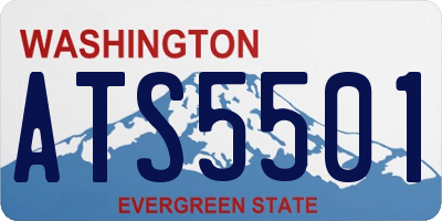 WA license plate ATS5501