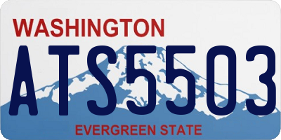 WA license plate ATS5503