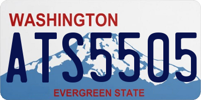 WA license plate ATS5505