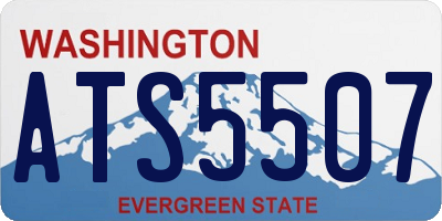 WA license plate ATS5507