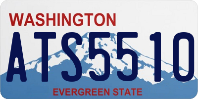 WA license plate ATS5510