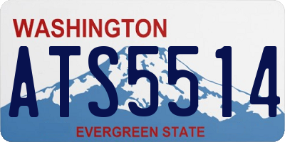 WA license plate ATS5514