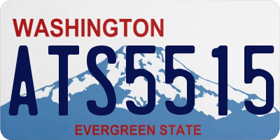 WA license plate ATS5515