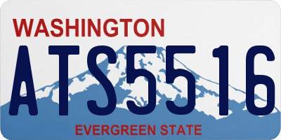 WA license plate ATS5516