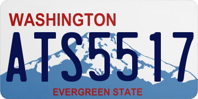 WA license plate ATS5517