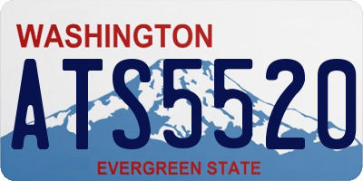 WA license plate ATS5520