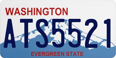 WA license plate ATS5521