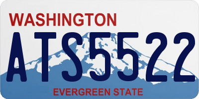 WA license plate ATS5522