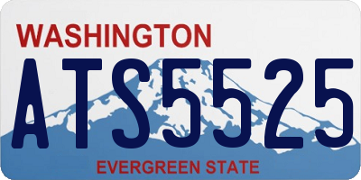 WA license plate ATS5525
