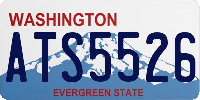 WA license plate ATS5526