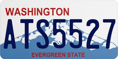 WA license plate ATS5527