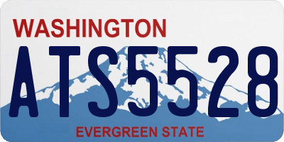 WA license plate ATS5528