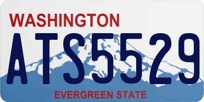 WA license plate ATS5529