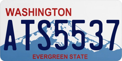 WA license plate ATS5537