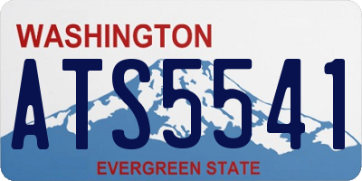 WA license plate ATS5541
