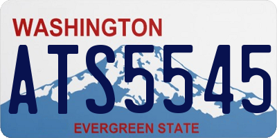WA license plate ATS5545