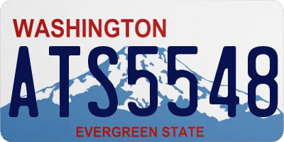 WA license plate ATS5548
