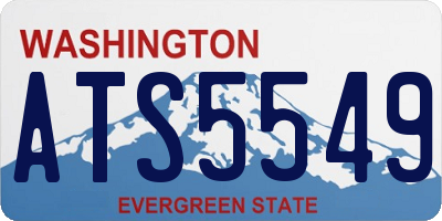 WA license plate ATS5549