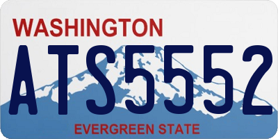 WA license plate ATS5552
