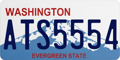 WA license plate ATS5554