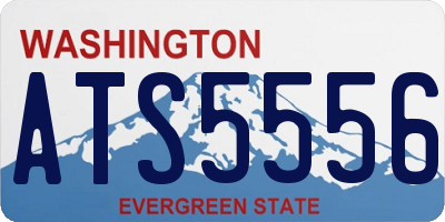 WA license plate ATS5556