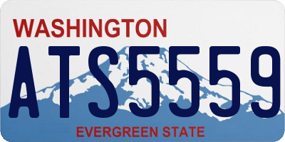 WA license plate ATS5559