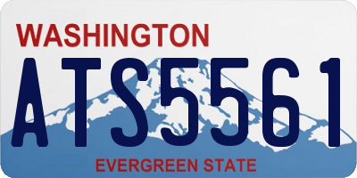 WA license plate ATS5561