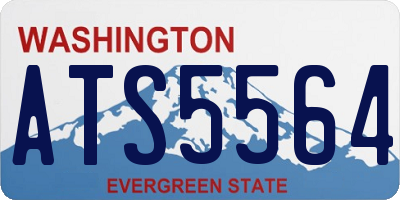 WA license plate ATS5564