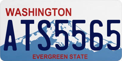 WA license plate ATS5565