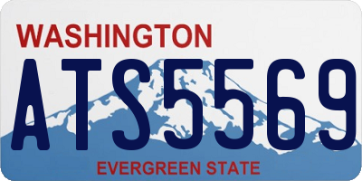 WA license plate ATS5569