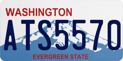 WA license plate ATS5570