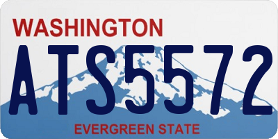 WA license plate ATS5572