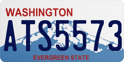 WA license plate ATS5573