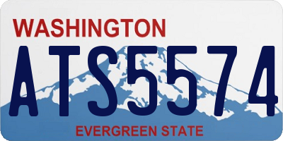 WA license plate ATS5574